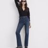 Medium Blue Dellamorteeco Zyvara High Rise Relaxed Straight Denim Jeans